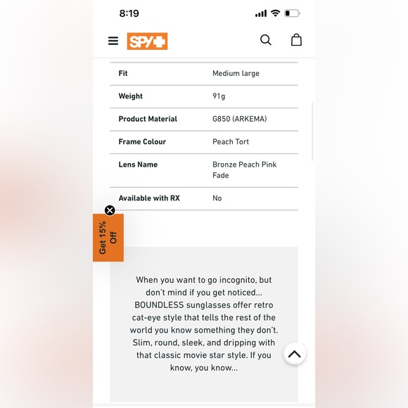 Spy boundless sunglasses - Picture 5 of 5